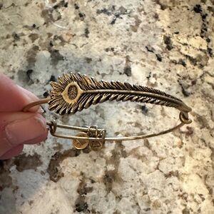 Alex and ani Gold Feather Bangle Bracelet